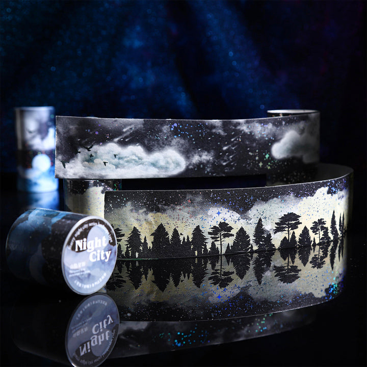 Ninght City Washi Tape Scenery Creation Scenic Urban Design Decorative Tape
