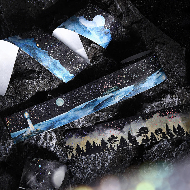 Ninght City Washi Tape Scenery Creation Urban Scenery Scrapbook Supplies