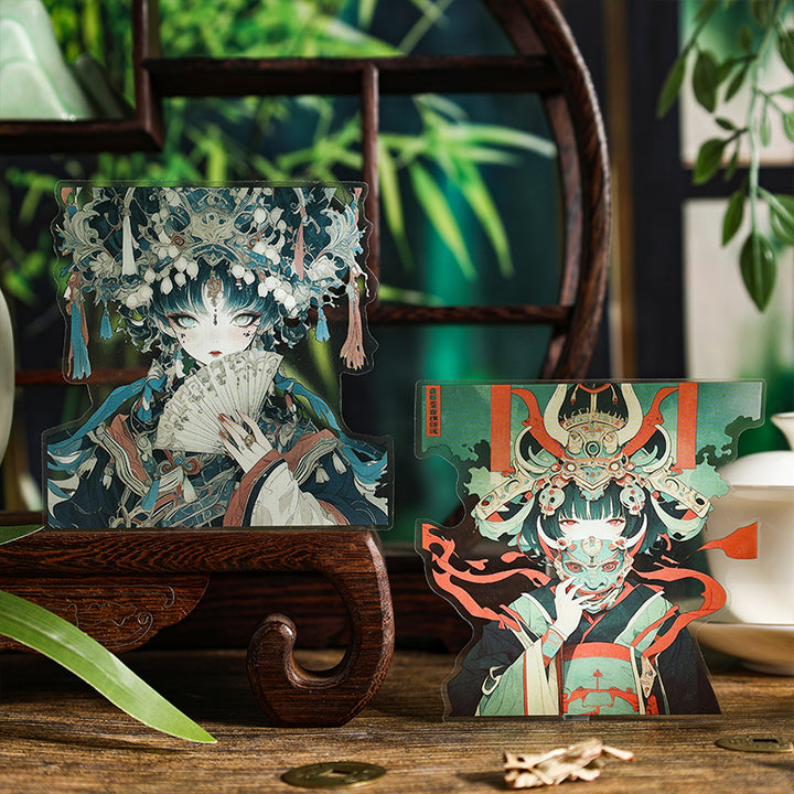 No Longer See Lan Ting Character Stickers for Personalized Crafting