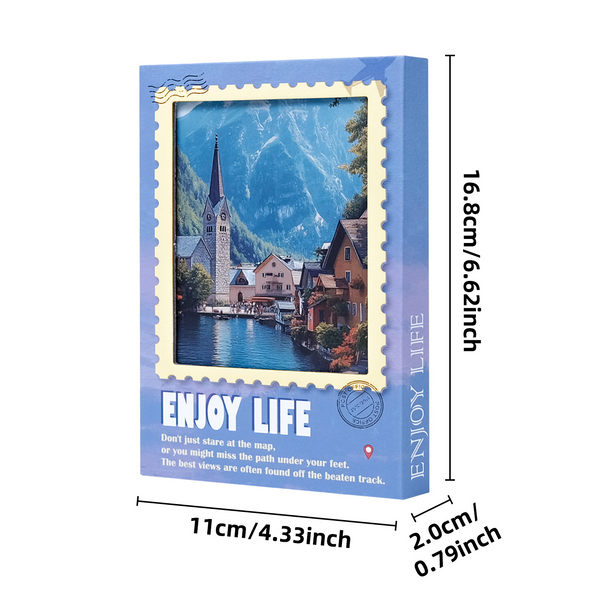 Nordic Town Scenery Journals Aesthetic Suitable for Phone Case Decoration
