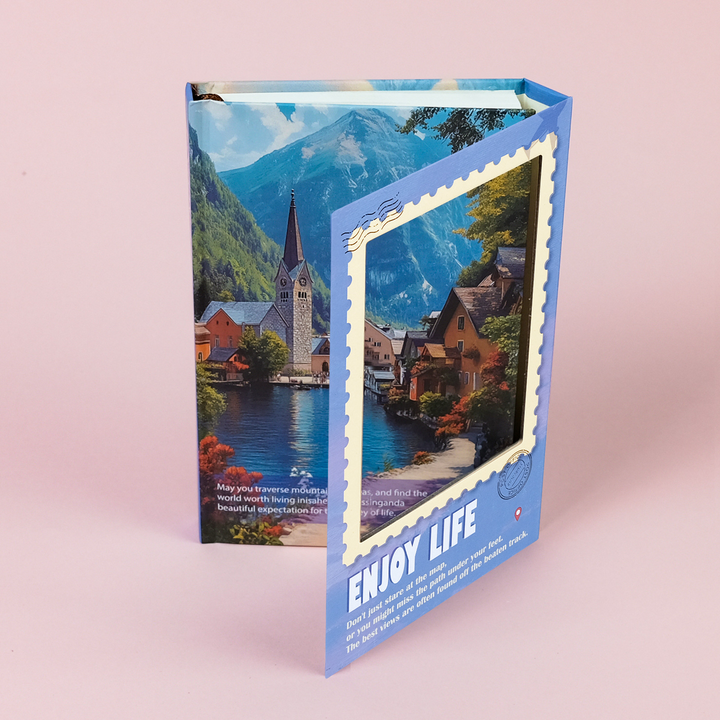 Nordic Town Scenery Planners City Countryside Travel Journal Hollow Design