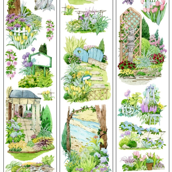 Rose Garden Memory Walk PET Tape - Desk Cosmos