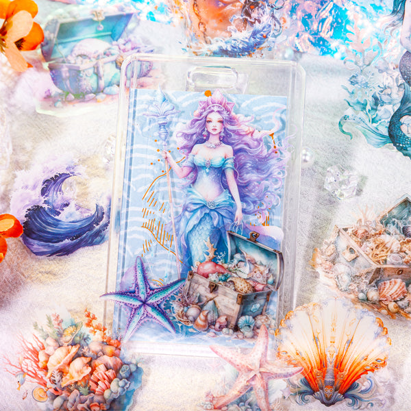 Ocean Fantasy Mermaid Poseidon Sticker Pack PET Material