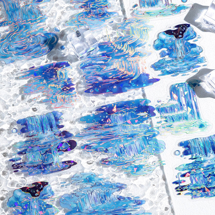 Ocean Stickers Boundless Water PET Holographic Seascape