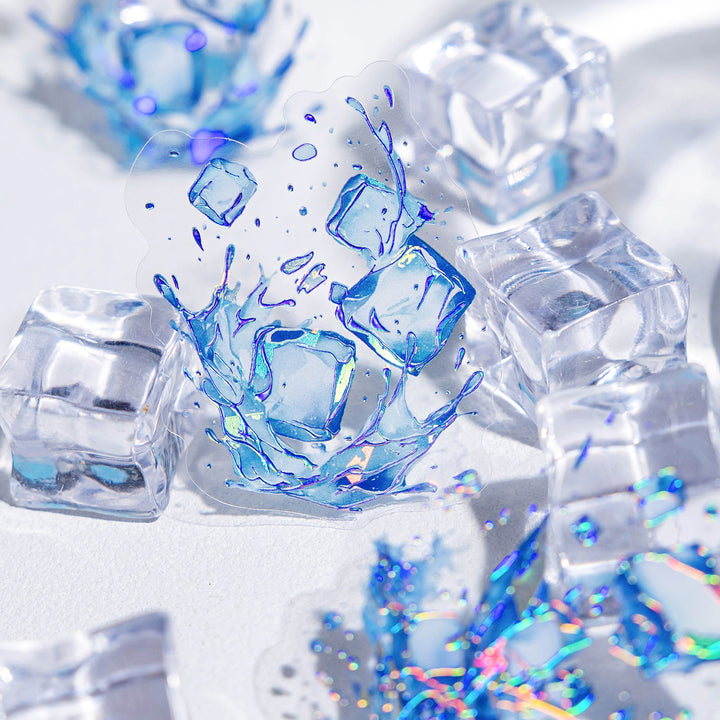 Ocean Stickers Boundless Water Transparent Holographic Stickers