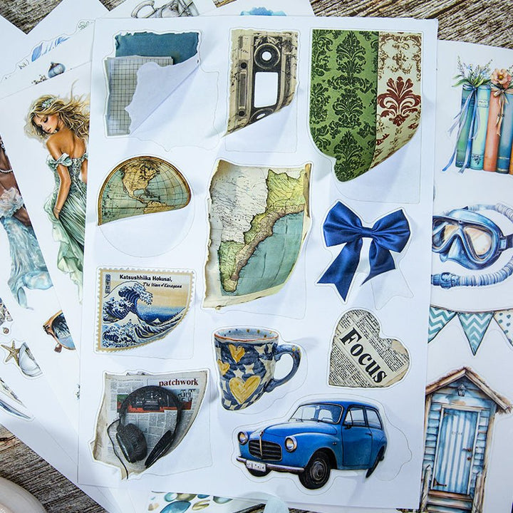 Ocean Stickers Cool Shallow Sea Book For Scrapbooking