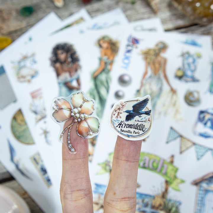 Ocean Stickers Cool Shallow Sea Book For Travel Journals