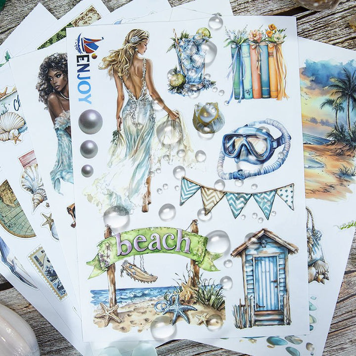 Ocean Stickers Cool Shallow Sea Book Ideal For Journal