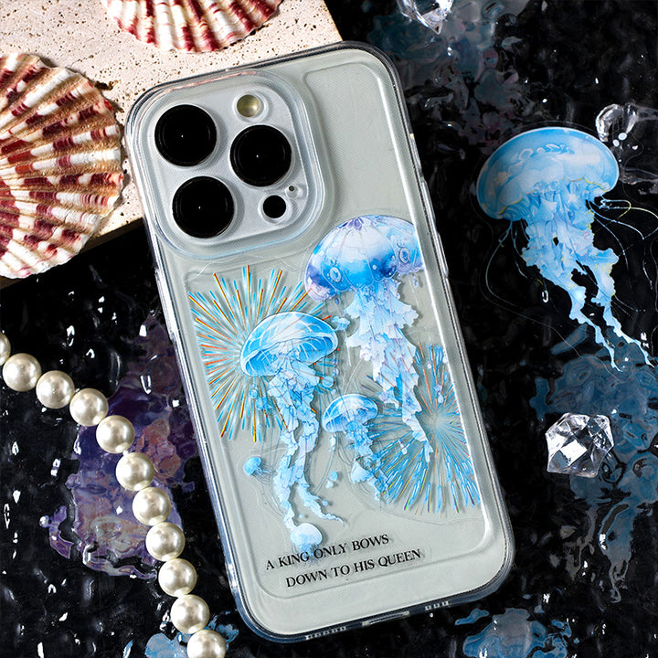 Ocean Waltz Series Jellyfish Theme Stickers Aesthetic Scrapbooking