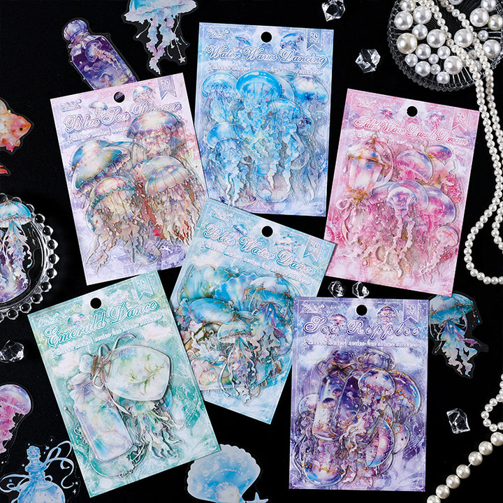 Ocean Waltz Series Marine Theme Stickers for DIY Journaling