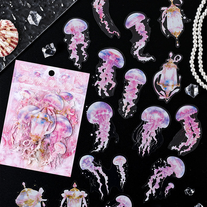 Ocean Waltz Series Sea Animal Stickers Artistic DIY Decor