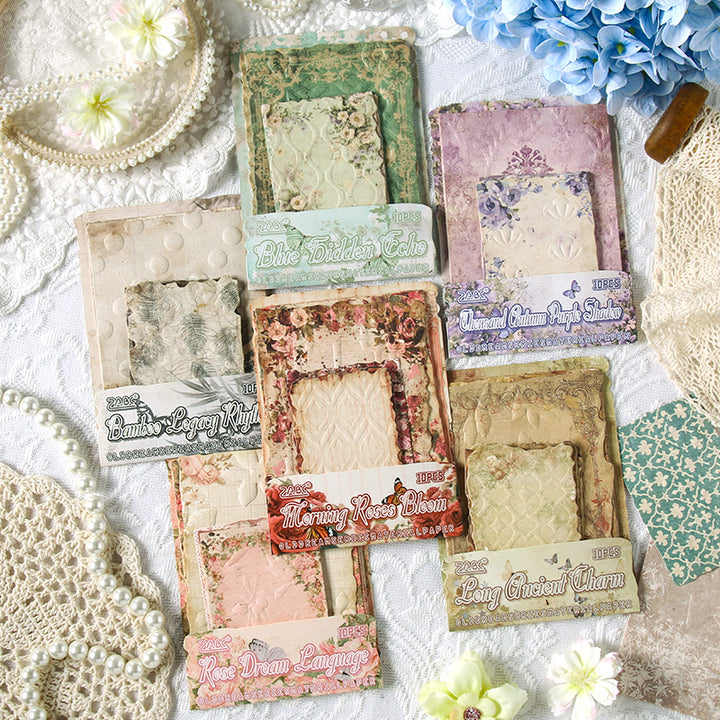 Old Dreams Of The Past Vintage Style Hand Torn Background Papers