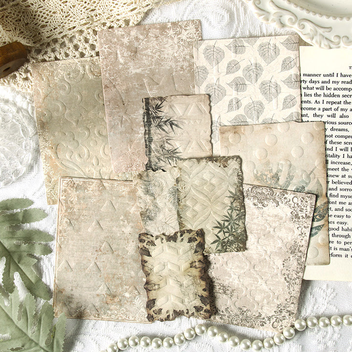 Old Dreams Past Washi Style Paper Pack With Embossed Design