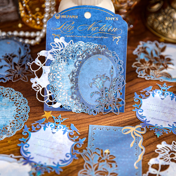 Ophelias Poetry Craft Paper Set Romantic Suitable for Journal