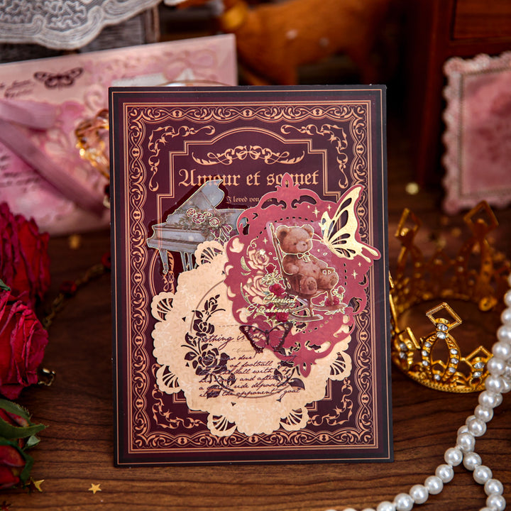 Ophelias Poetry Retro Scrapbook Paper