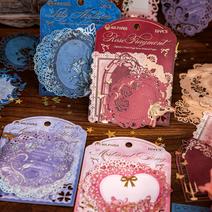 Ophelias Poetry Romantic Handmade Paper Suitable for Art Lovers