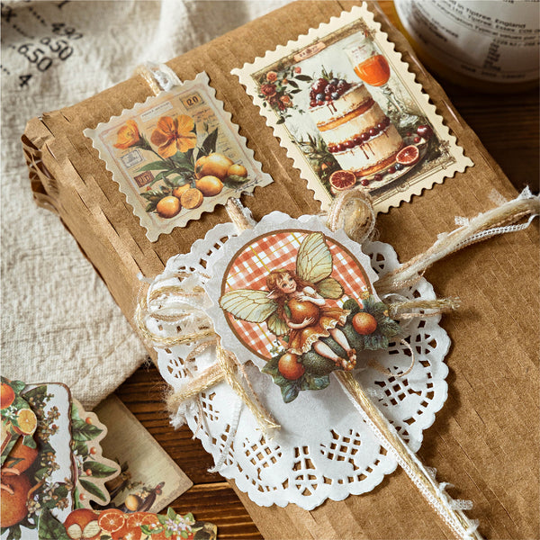Orchard Tale Fruit Stickers for retro journaling lovers