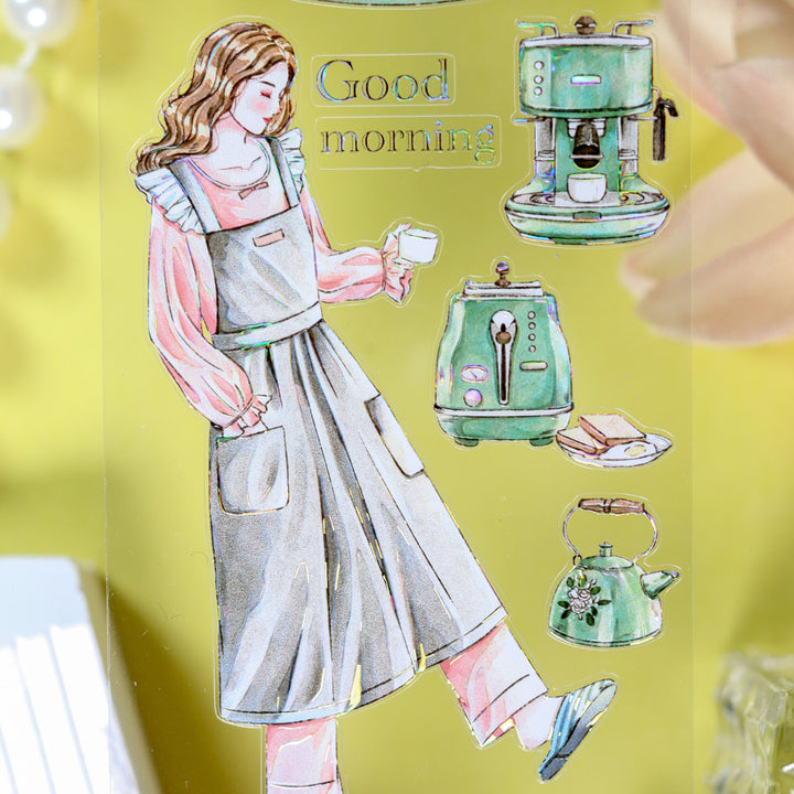 PET Character Tape Stay Home Diary Bedroom Vibe
