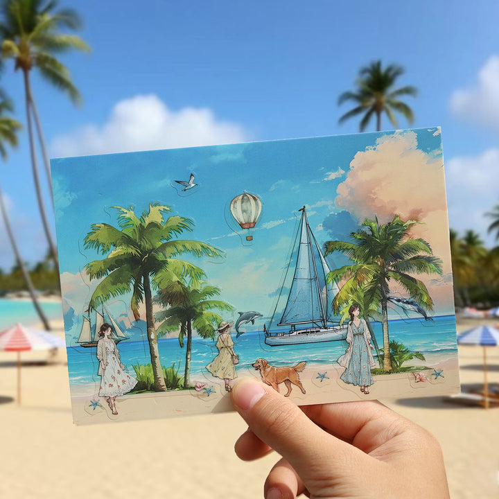 PET Stickers Long Holiday Nordic Scenery Creative