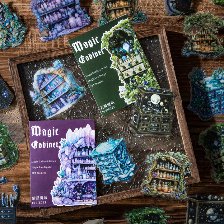 PET Stickers Magic Cabinet Fantasy Scenery
