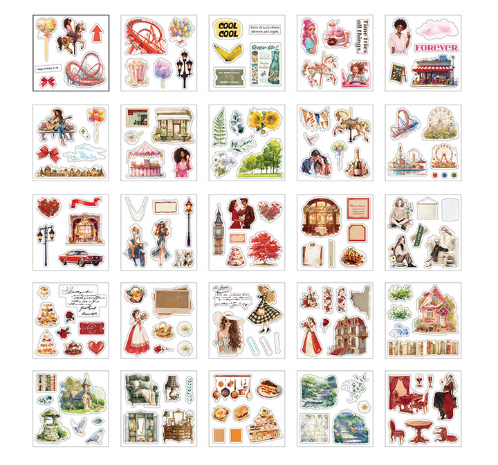 PET Stickers World Creative Series Scrapbook Starter Kit