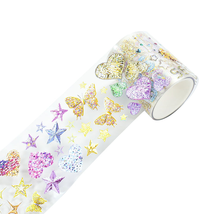 PET Tape Shiny Glitter Series Decorative Journal Creative Supplies