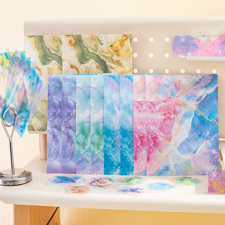 PET Washi Stickers Heals Daily Life moodboard materials