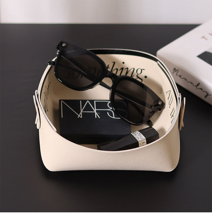 PU Leather Storage Basket for Fashion and Daily Life Minimalist Storage Solution