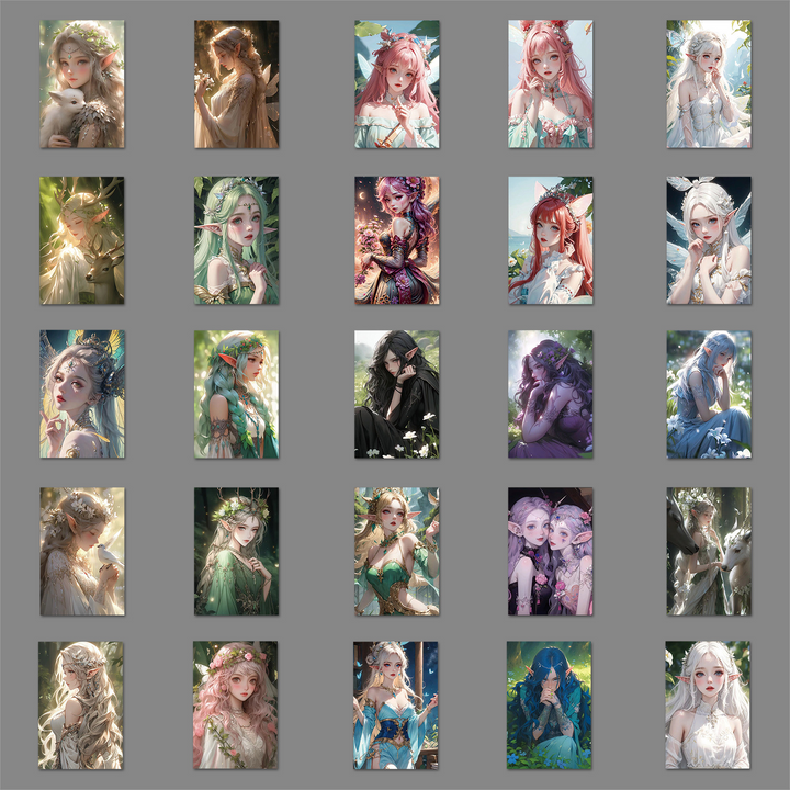 PVC Stickers Cute Fantasy Magic Girl
