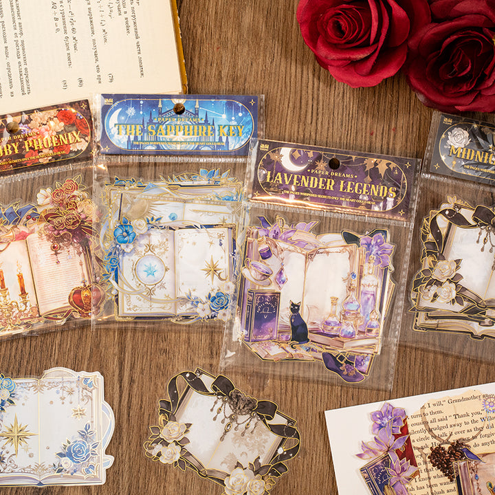 Paper Dream Cloud Book Gothic Stickers Retro Magic Detailed Image