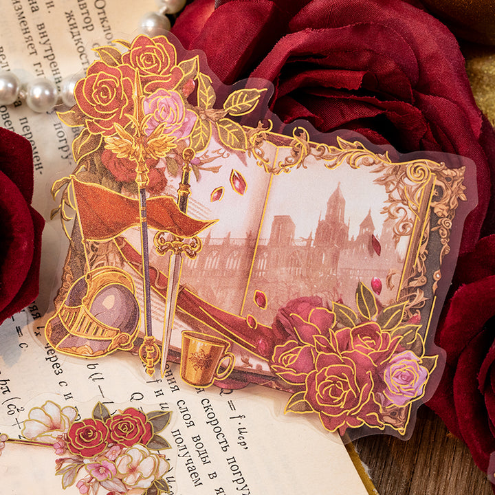 Paper Dream Cloud Book Gothic Stickers Retro Magic Four Color Printing