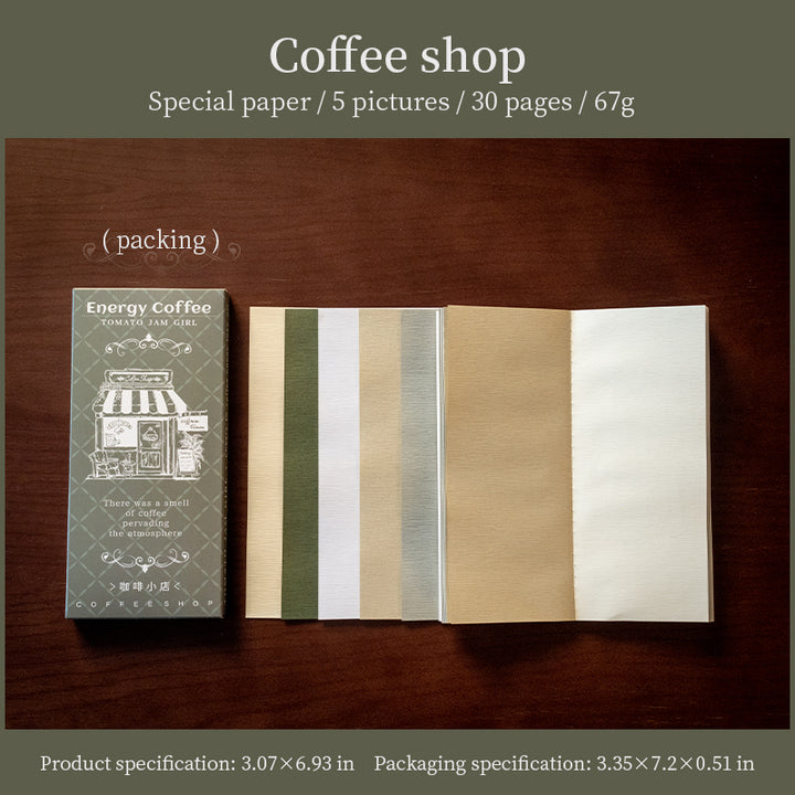 Paper cafe Coffee Shop Planner Retro Embossed Journal
