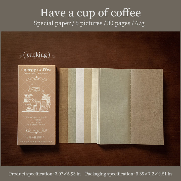 Paper cafe Have a Cup of Coffee Planner Retro Coffee Culture Journal