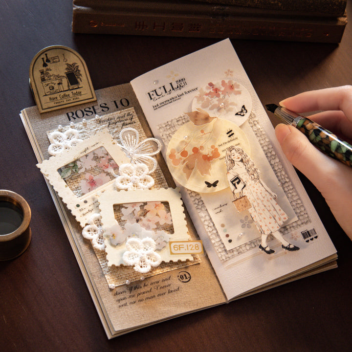Paper cafe Retro Coffee Culture Writing Journal Embossed Cover