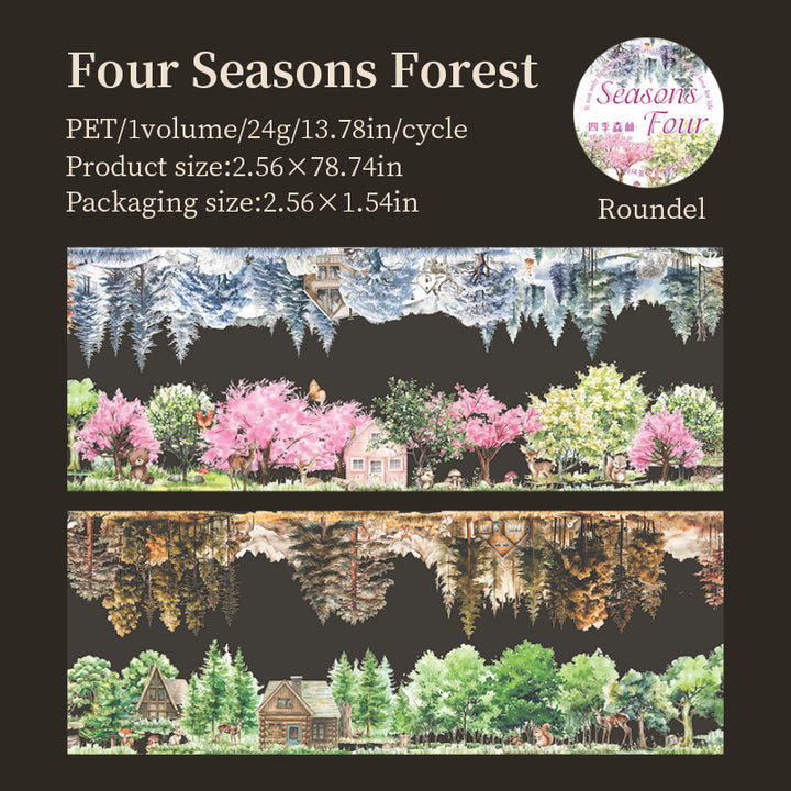 Parallel Scenery PET Tapes Artistic Panorama Sticker Tape