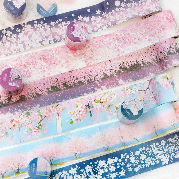 Passing by a Cherry Blossom Washi Tape for Scrapbooking and Journaling