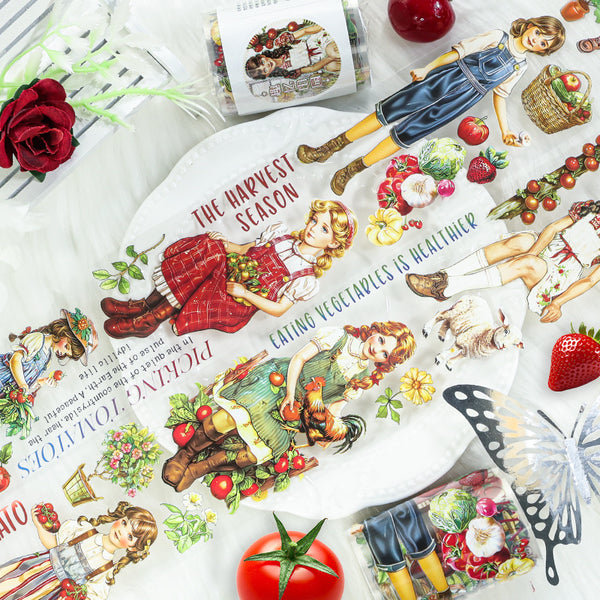 Pastoral Washi Tape is suitable for scrapbook and journaling with a vintage fashion style