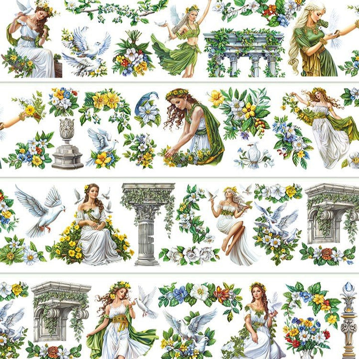 Peace Theme Retro Decorative Tape Suitable for Scrapbook