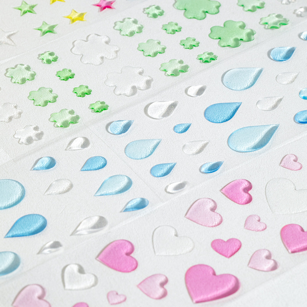 Peninsula Tea Series 3D Resin Stickers Glittering Starry Ocean Design