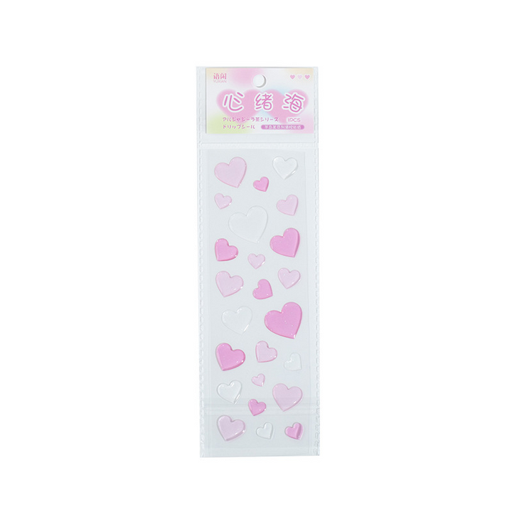 Peninsula Tea Series 3D Resin Stickers Starry Ocean Design for Scrapbooking