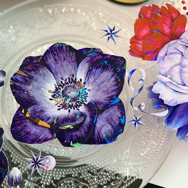 Phantom Lotus Floral Tape Collage Floral Pet Tape