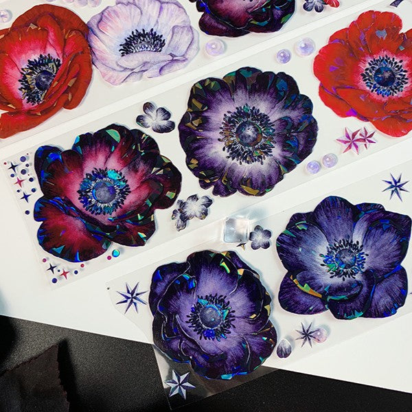 Phantom Lotus Floral Tape Dark Aesthetic Pet Tape