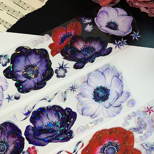 Phantom Lotus Floral Tape Floral Pet Tape Suitable For Stationery Decoration