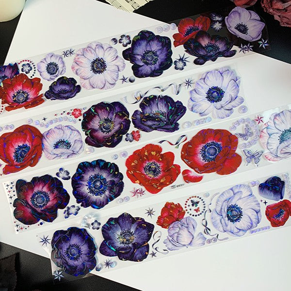 Phantom Lotus Floral Tape Gothic Floral Pet Tape