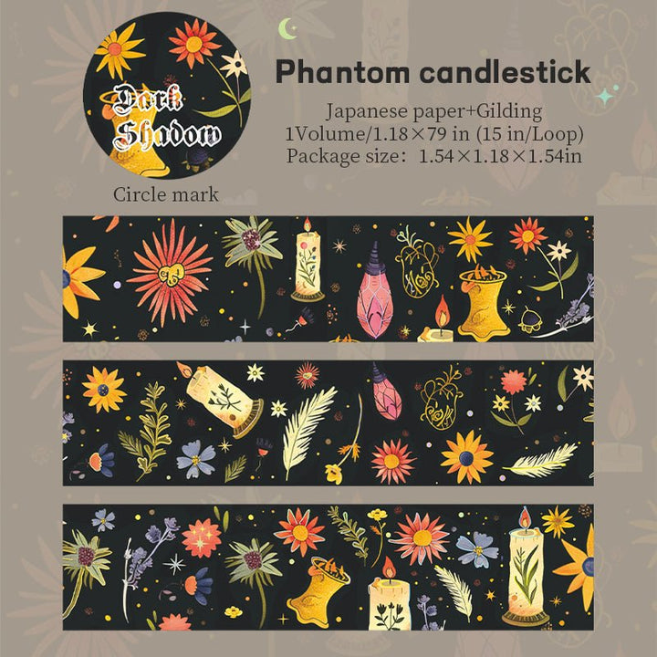 Dark Shadow Realm Phantom candlestick dark vintage washi