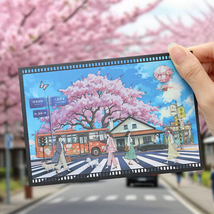Phantom of Time Writing Paper Stickers Cute Moments Suitable for Scrapbook Lovers