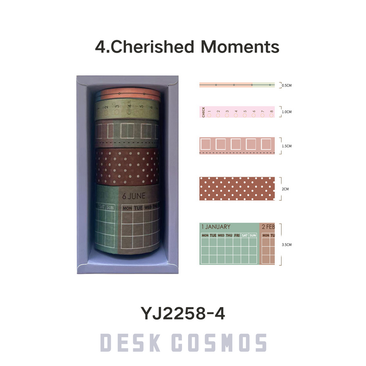 Pick Up Time Every Moment Washi Tape Minimalist Time Tracker