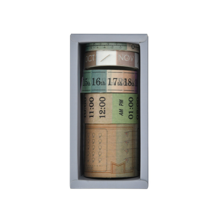 Pick Up Time Journal Washi Tape Set White Background