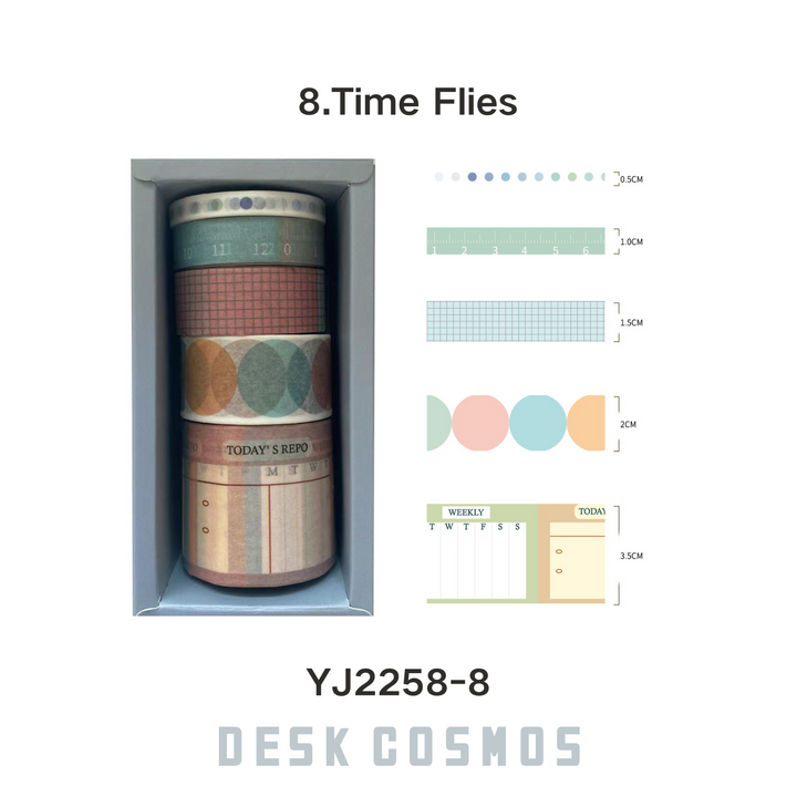 Pick Up Time Swift Time Washi Tape for Bullet Journal Planner