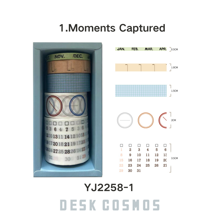 Pick Up Time Years Memories Washi Tape Vintage Retro Aesthetic